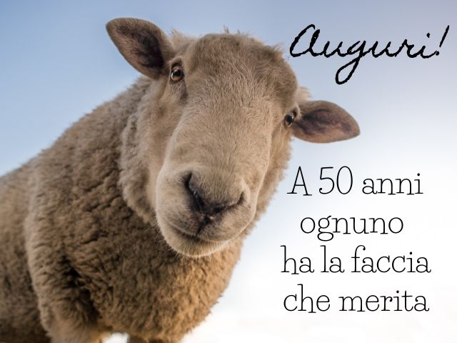 Auguri!A 50 anni ognuno ha la faccia che merita.(George Orwell)