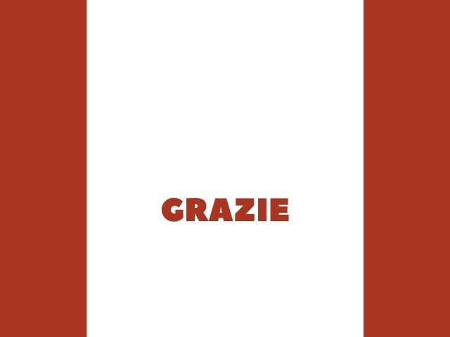 Grazie!