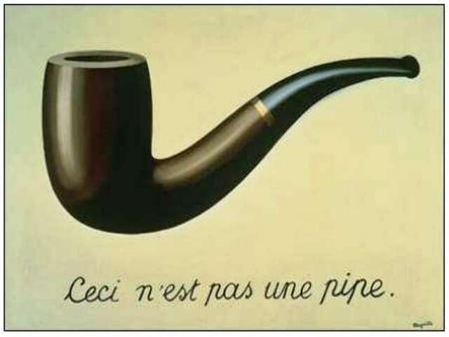 Ceci n'est pas une pipe. (Questa non è una pipa)