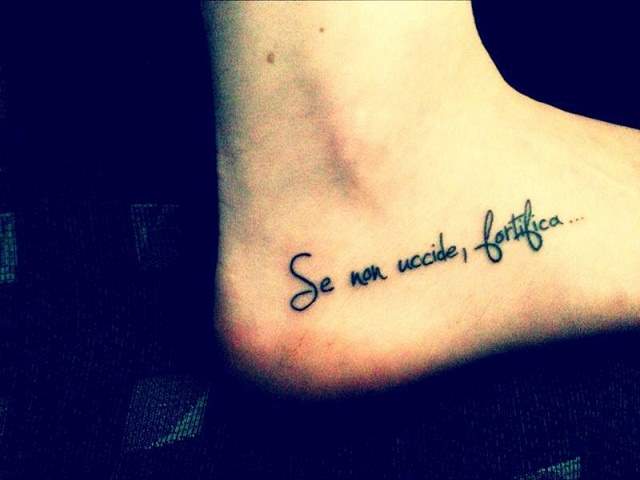 Se non uccide, fortifica...
