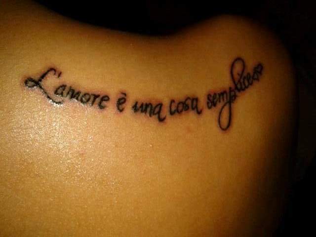 L'amore è una cosa semplice.