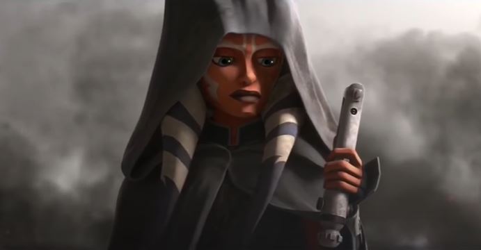 Ahsoka nel finale di The Clone Wars