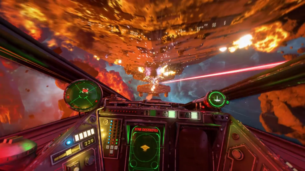 Un assaggio della visuale nei momenti più intensi della battaglia