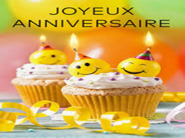 Joyeux anniversaire. (Buon compleanno)