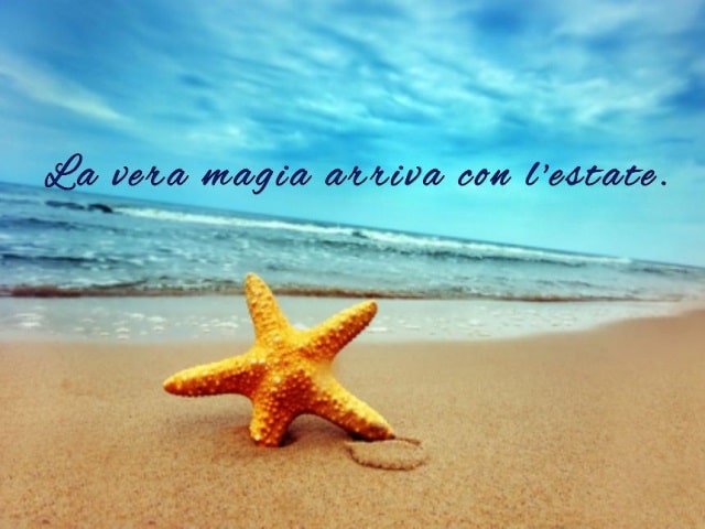 La vera magia arriva con l'estate.