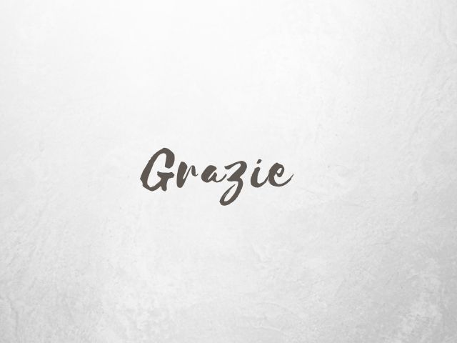 Grazie.