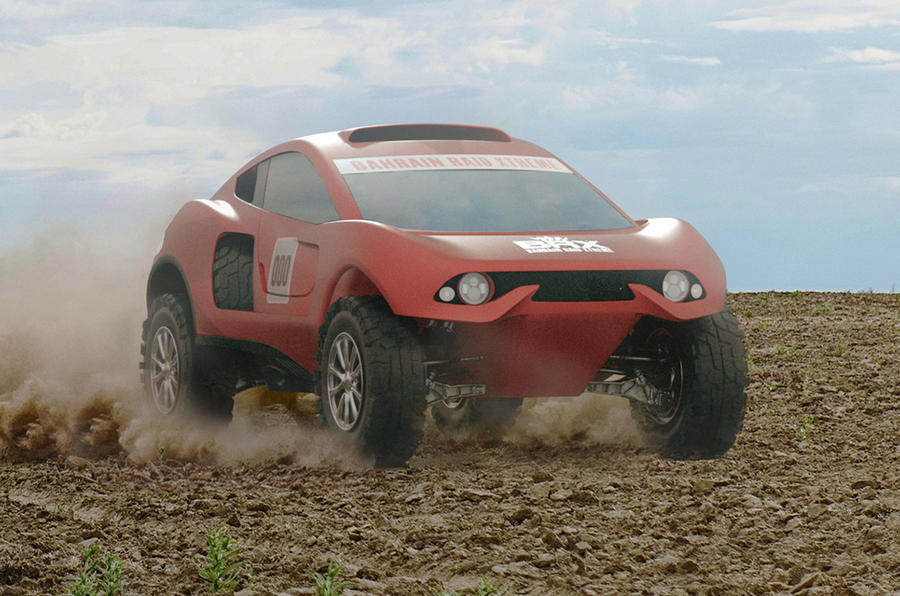 Il BRX T1 qui raffigurato in un rendering della Prodrive