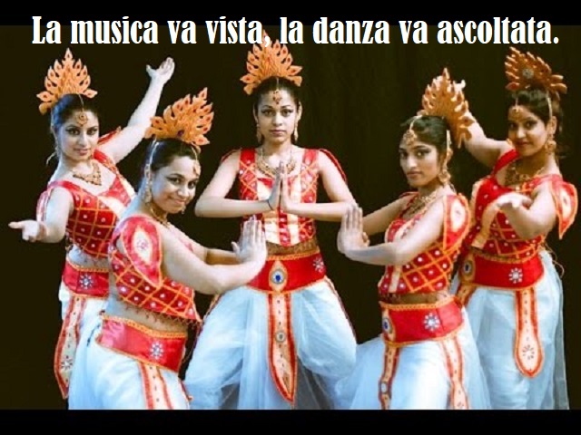 La musica va vista, la danza va ascoltata.