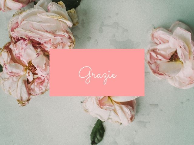 Grazie.