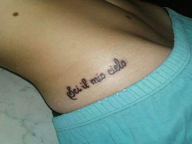 Sei il mio cielo.