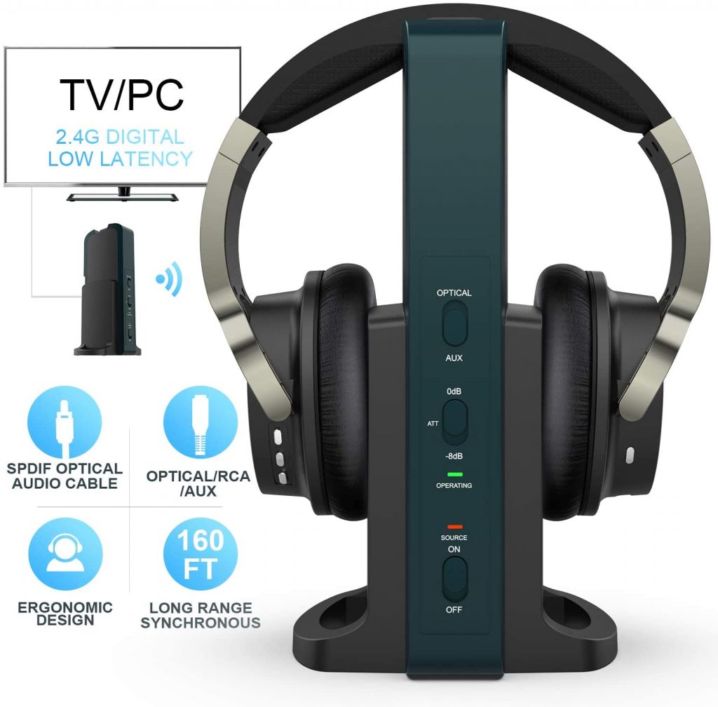Recensione Cuffie Wireless TV con 2.4GHz Trasmissione Digitale