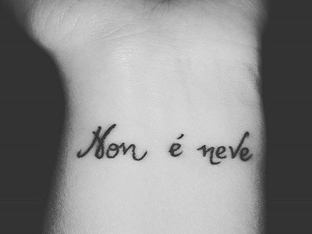 Non è neve.