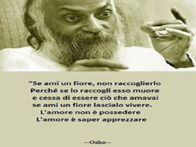 Se ami un fiore, non raccoglierlo. Perché se lo raccogli esso muore e cessa di essere ciò che amavi. Se ami un fiore lascialo vivere. L'amore non è possedere. L'amore è saper apprezzare.
