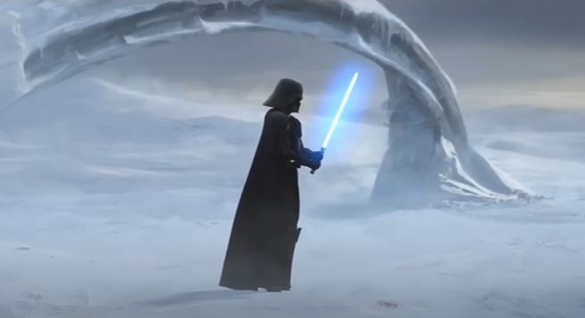 Vader accende la spada laser di Ahsoka