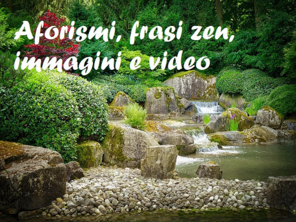 Frasi zen: 208 pensieri, immagini e video da condividere - 