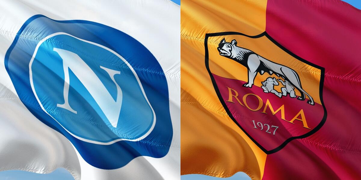 Serie A, le formazioni ufficiali di Napoli-Roma - Immagine in evidenza (crediti di entrambe le foto): foto di jorono da Pixabay 