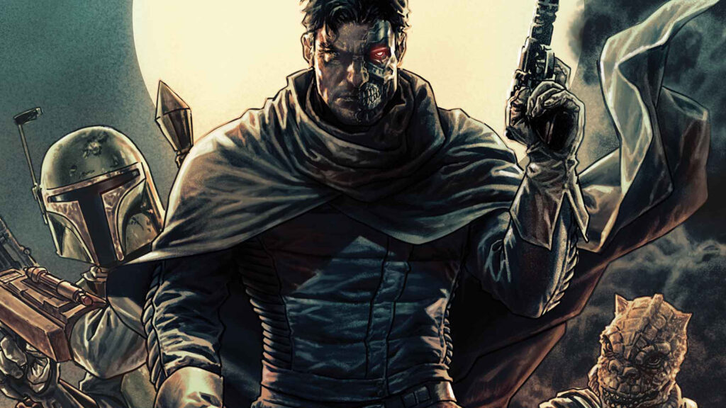 Copertina del volume a fumetti "Cacciatori di taglie: I più letali della galassia"