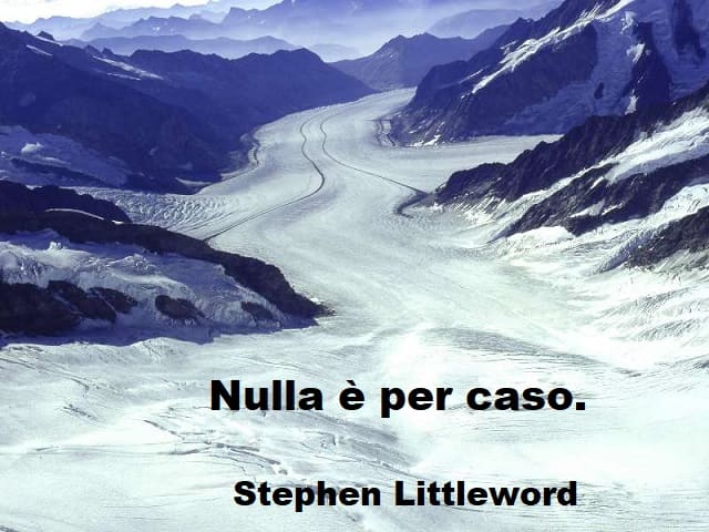 Nulla è per caso.(Stephen Littleword)