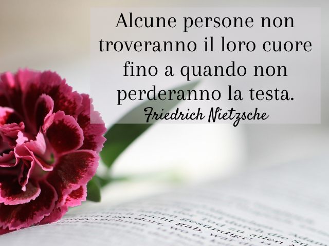 Alcune persone non troveranno il loro cuore fino a quando non perderanno la testa. (Friedrich Nietzsche)