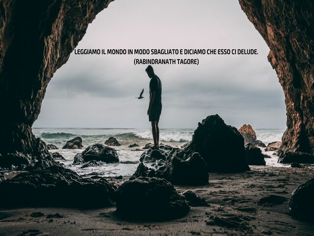 Leggiamo il mondo in modo sbagliato e diciamo che esso ci delude.(Rabindranath Tagore)