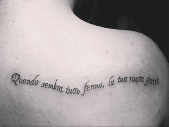 Quando sembra tutto fermo, la tua ruota girerà.(da Sopra il giorno di dolore che uno ha)