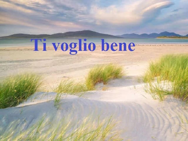 Ti voglio bene.