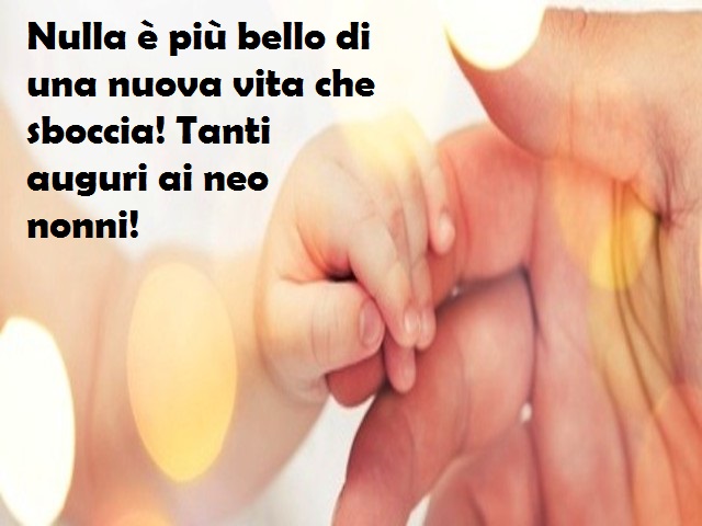 Nulla è oiù bello di una nuova vita che sboccia! Tanti auguri ai neo nonni!