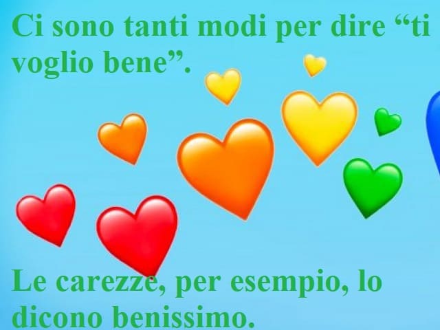 Ci sono tanti modi per dire “ti voglio bene”. Le carezze, per esempio, lo dicono benissimo.