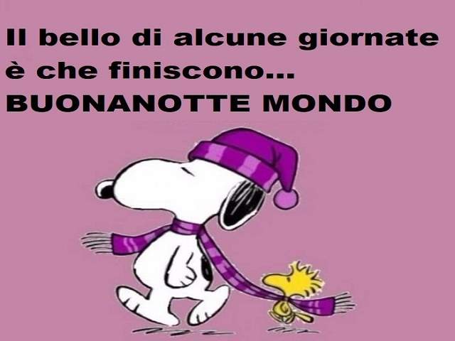 Il bello di alcune giornate è che finiscono...Buonanotte mondo!