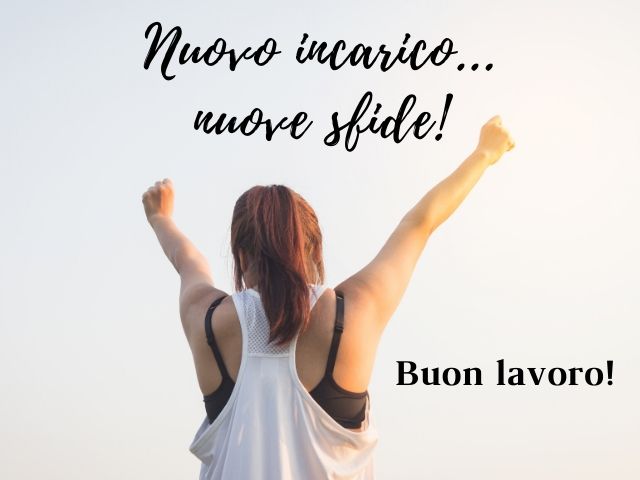 Nuovo incarico... nuove sfide!Buon lavoro!