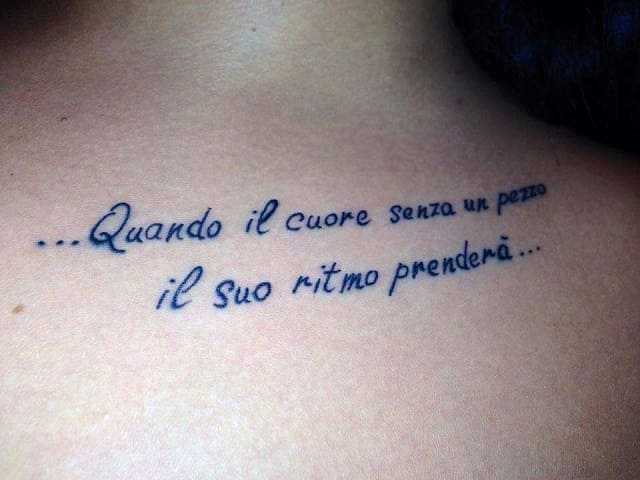 ...Quando il cuore senza un pezzo il suo ritmo perderà. (Da Il giorno di dolore che uno ha)