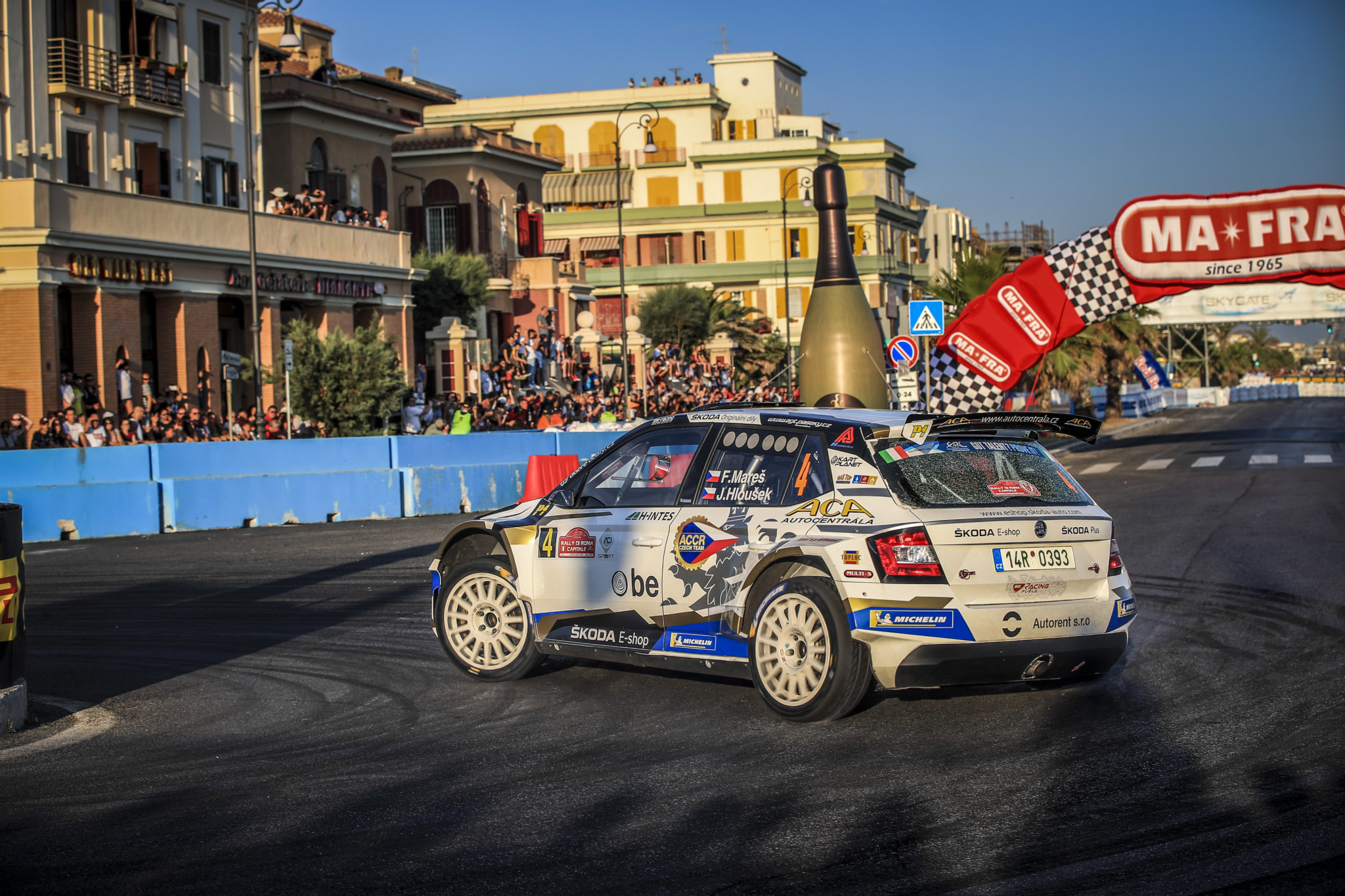 Filip Mares in azione al Rally di Roma (Photo Gregory Lenormand / DPPI)