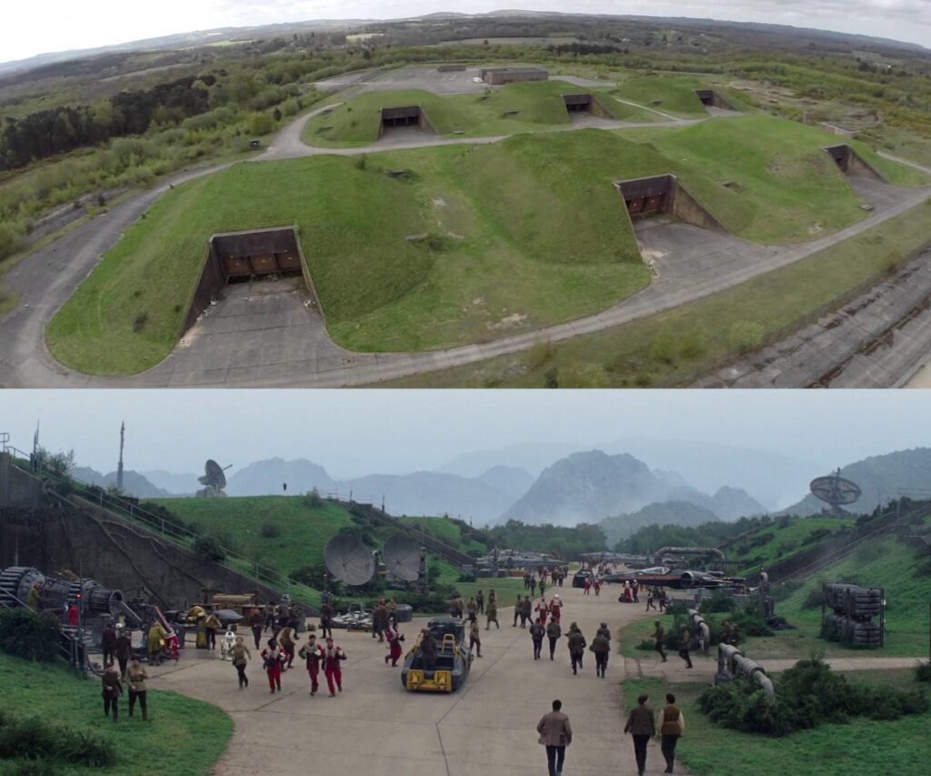 La vecchia base RAF è stata usata sia in Episodio VII che in VIII