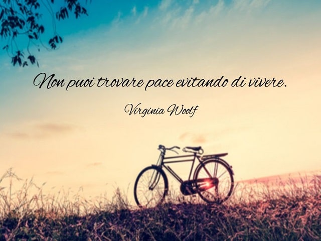 Non puoi trovare pace evitando di vivere.(Virginia Woolf)