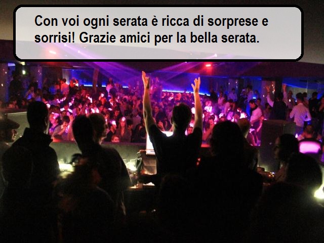 Con voi ogni serata è ricca di sorprese e sorrisi! Grazie amici per la bella serata.