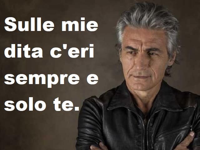 Sulle mie dita c'eri sempre e solo te.(da Eri Bellissima)
