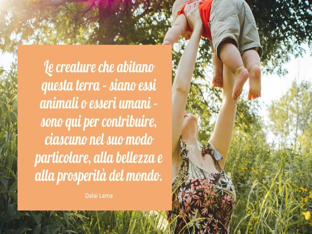 Le creature che abitano questa terra – siano essi animali o esseri umani – sono qui per contribuire, ciascuno nel proprio modo particolare, alla bellezza e alla prosperità del mondo. (Dalai Lama)