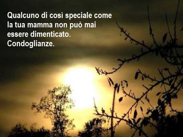 Qualcuno di così speciale come la tua mamma non può mai essere dimenticato. Condoglianze.