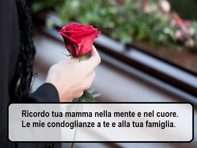 Ricordo tua mamma nella mente e nel cuore. Le mie condoglianze a te e alla tua famiglia.
