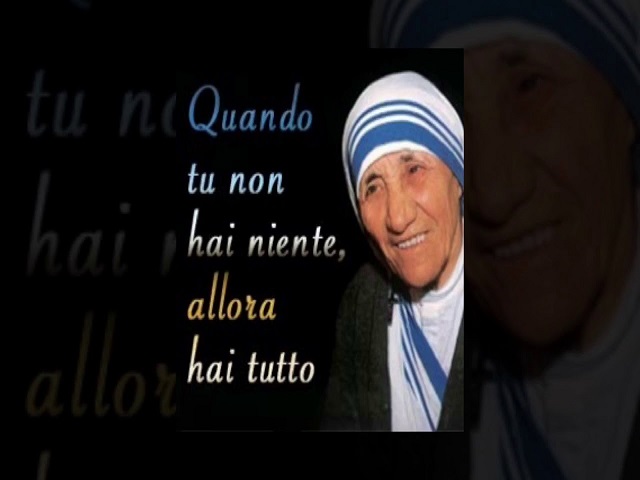 Quando tu non hai niente, allora hai tutto.