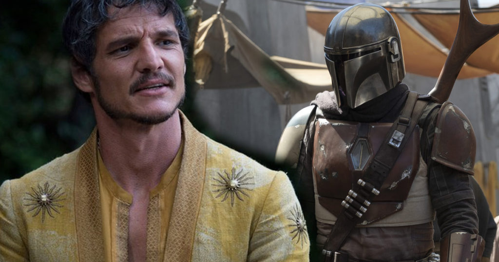 Pedro Pascal, il protagonista di The Mandalorian. Da: cosmicbook