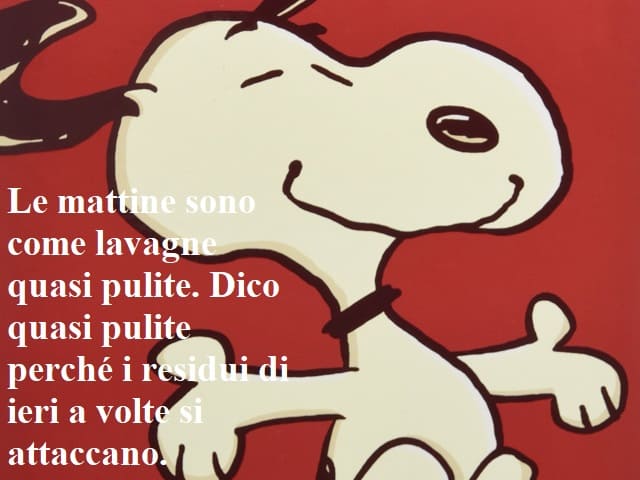 Le mattine sono come lavagne quasi pulite. Dico quasi pulite perché i residui di ieri a volte si attaccano.