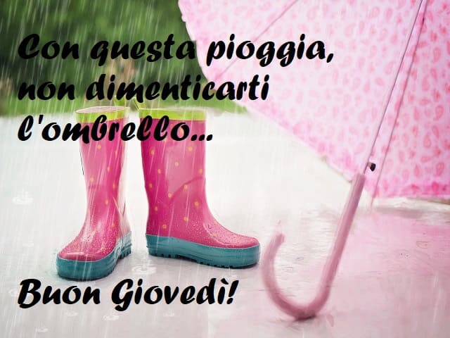 Con questa pioggia non dimenticarti l'ombrello... Buon Giovedì!