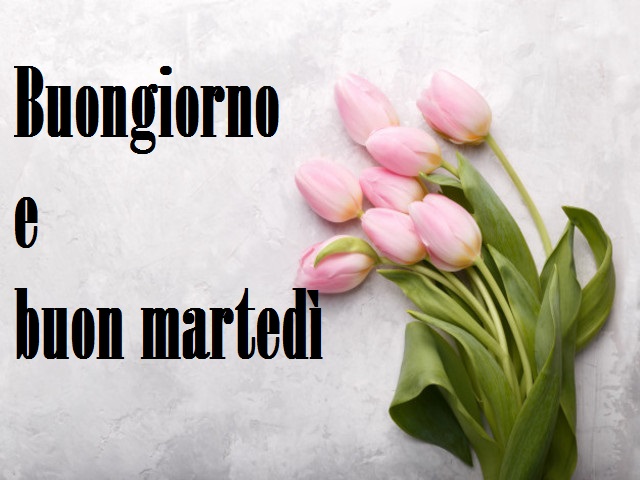 Buongiorno e buon martedì