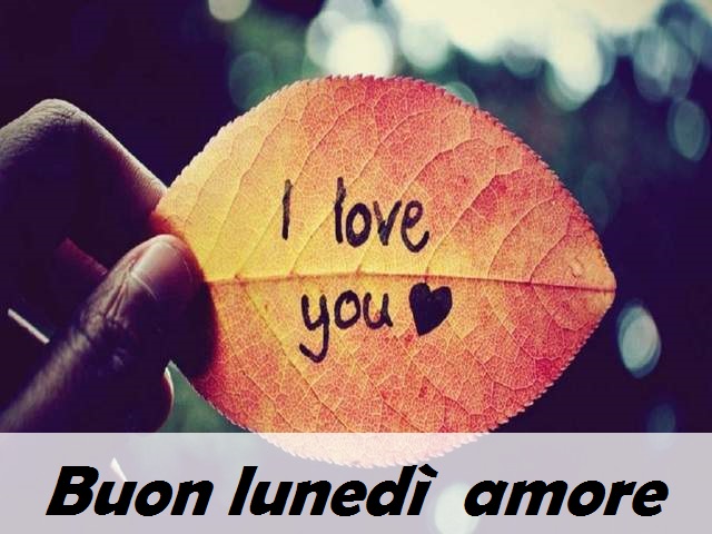 Buon lunedì amore