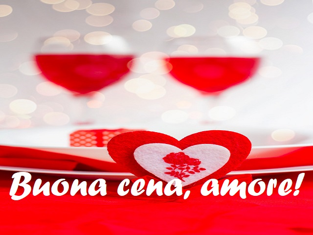 Buona cena, amore