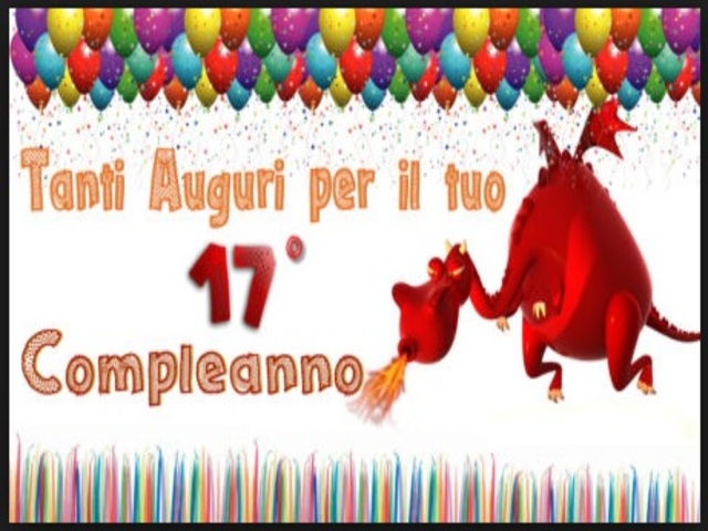 Tanti auguri per il tuo 17° compleanno
