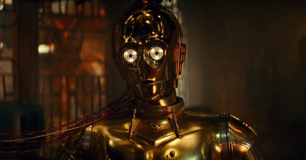 C-3PO nell'ultimo trailer di Star Wars: The Rise of Skywalker