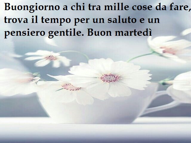buon martedi a tutti