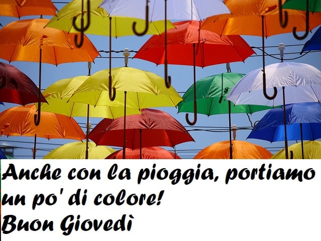 Anche con la pioggia, portiamo un po' di colore! Buon Giovedì